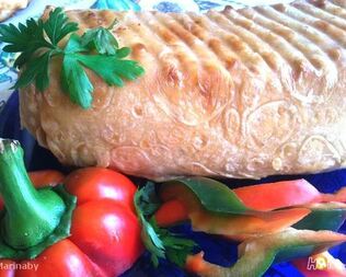 Мясной кекс в лаваше