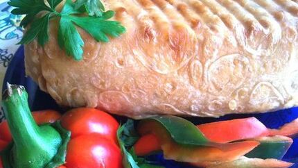 Мясной кекс в лаваше