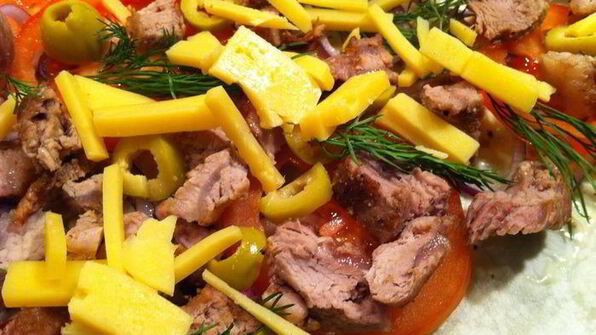 мясной лаваш с дымком