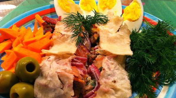 мясной лаваш с дымком