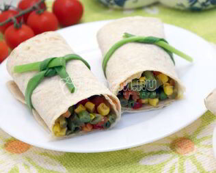 Овощи в лаваше