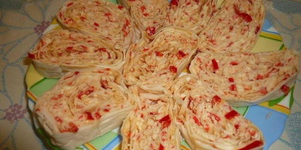 Рецепт рулета с лавашом