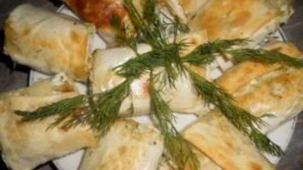 рулет с творогом из лаваша