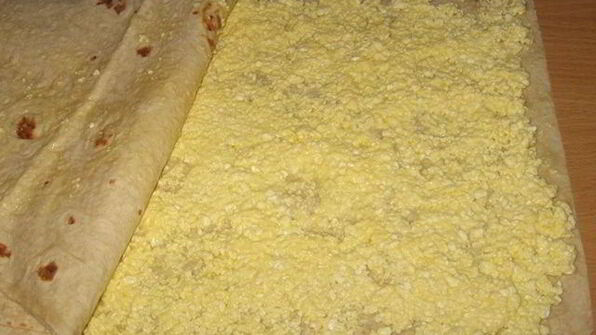 творожные завитки из лаваша