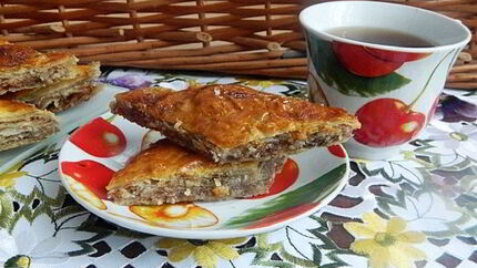 Ленивая пахлава из лаваша