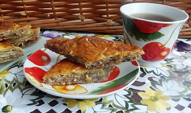 Ленивая пахлава из лаваша