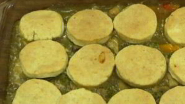 куриное филе с лепешками