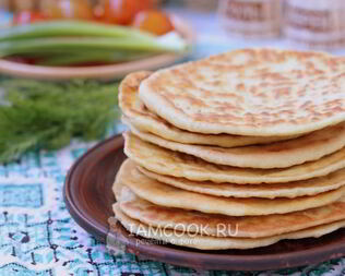 Лепешки на кислом молоке на сковороде