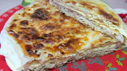 Лепешки с фаршем на сковороде