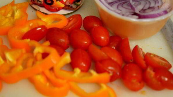 лепешки с колбасой чоризо