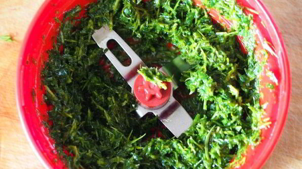 лепешки с зеленью