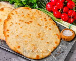 Пресная лепешка в духовке