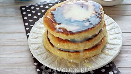 Пышные лепешки на кефире