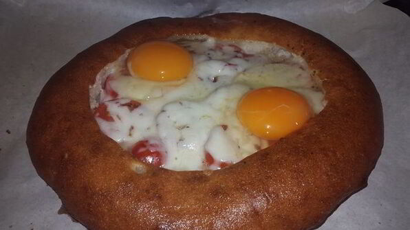 завтрак в лепешке