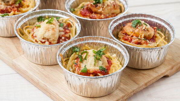 маффины из спагетти