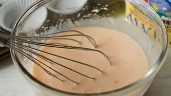 маффины на клубничном йогурте