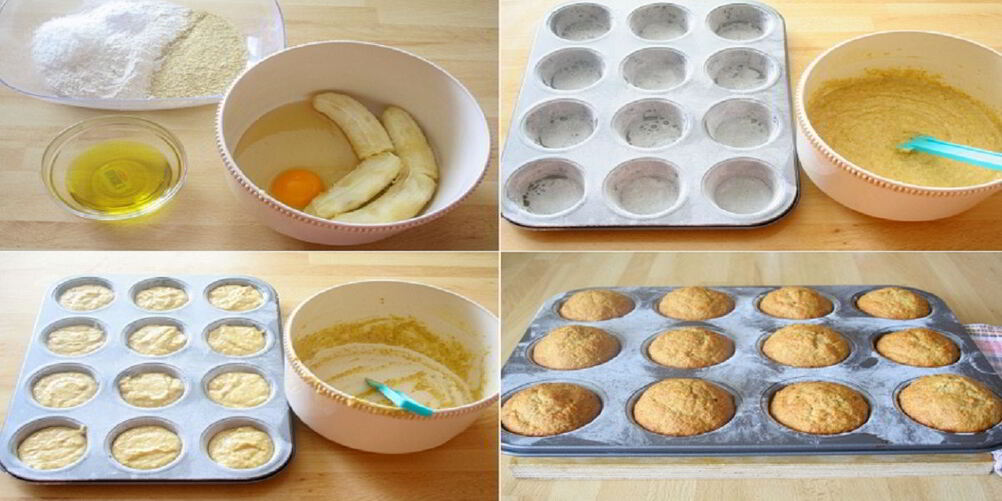 Рецепт маффинов с бананами