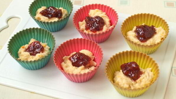 маффины с джемом на сметане