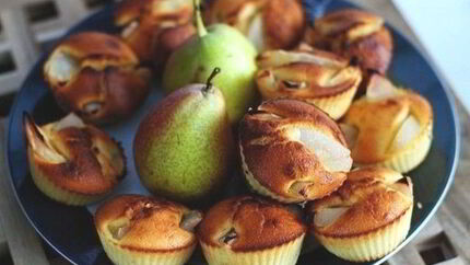 Маффины с грушей