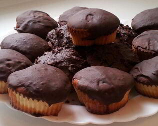 Маффины с конфетами