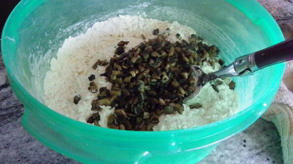 маффины с рисом и грибами