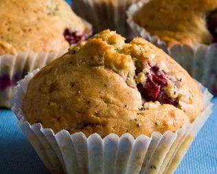 Маффины с вишней