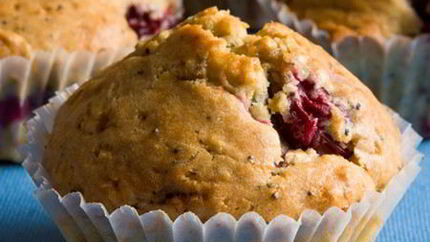Маффины с вишней