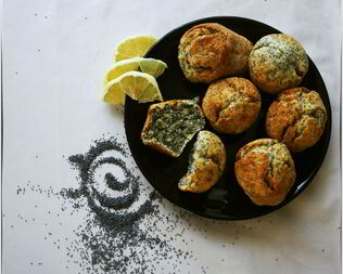 Маковые маффины с лимоном