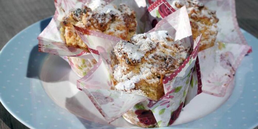 Рецепт марципановых маффинов с курагой