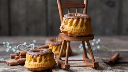 Морковные маффины с миндальной мукой и карамелью