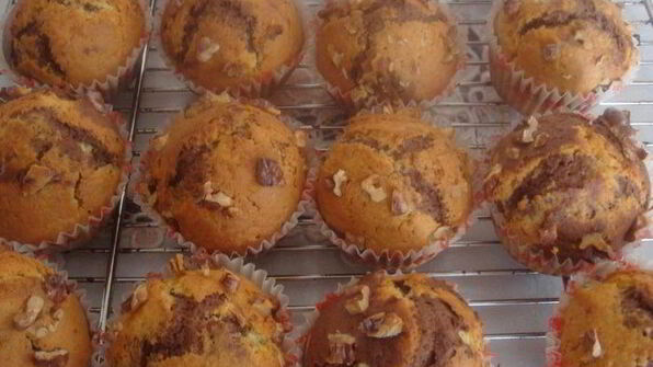 мраморные маффины