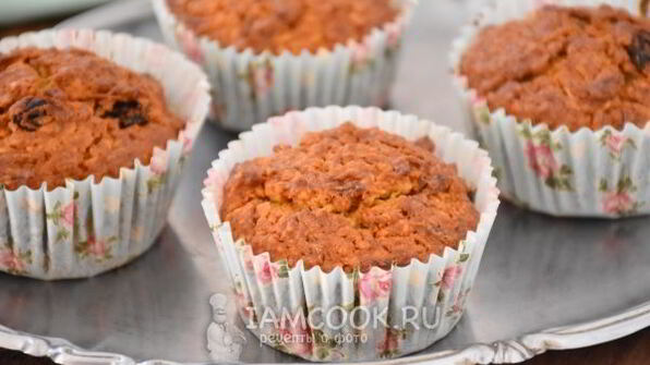 овсяно-морковные маффины
