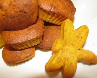 Тыквенные маффины с миндалем, лимоном и имбирем