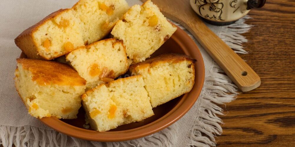 Рецепт манника на кефире без яиц