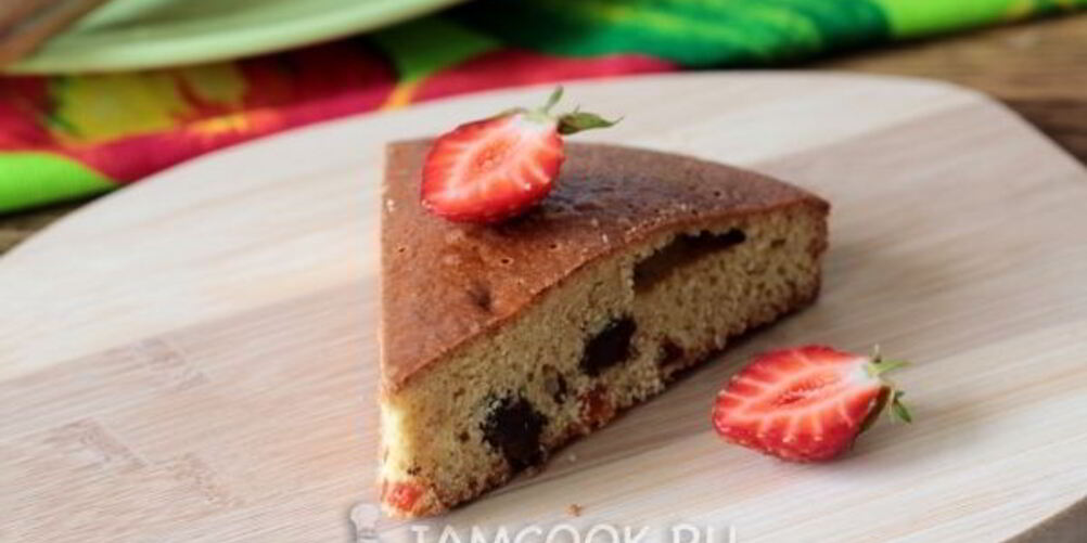 Рецепт манника на кефире с изюмом