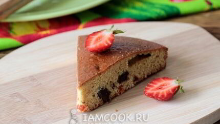 Манник на кефире с изюмом