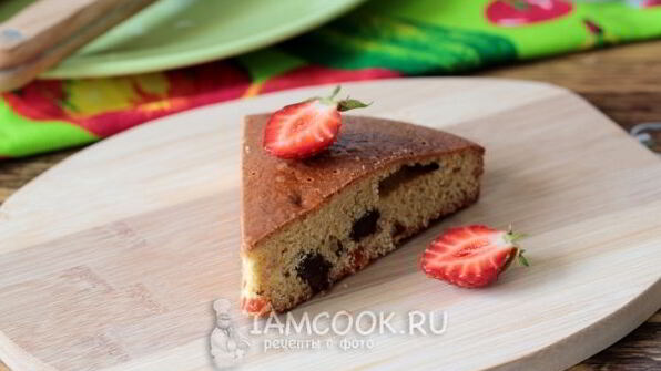 манник на кефире с изюмом