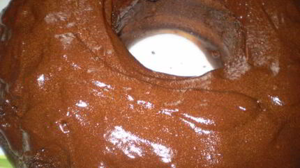 Манник на сметане в шоколадной глазури