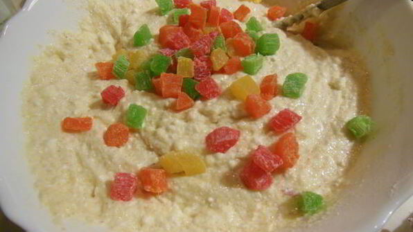 манник творожный с цукатами