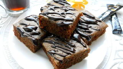 Постный шоколадный манник