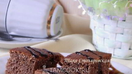 Шоколадный манник на сметане