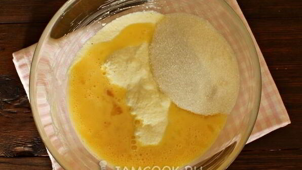 шоколадный манник с халвой