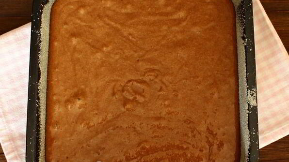 шоколадный манник с халвой