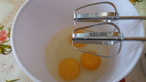 творожный манник с клюквой