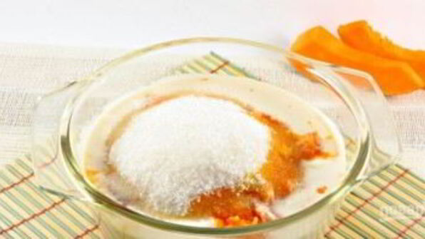 тыквенный манник с лимонным сиропом