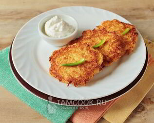 Диетические оладьи из кабачков