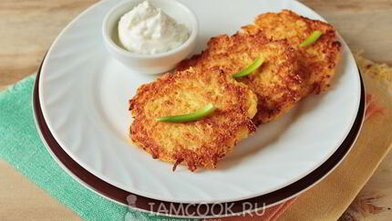 Диетические оладьи из кабачков