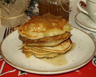 Имбирно-грушевые оладушки