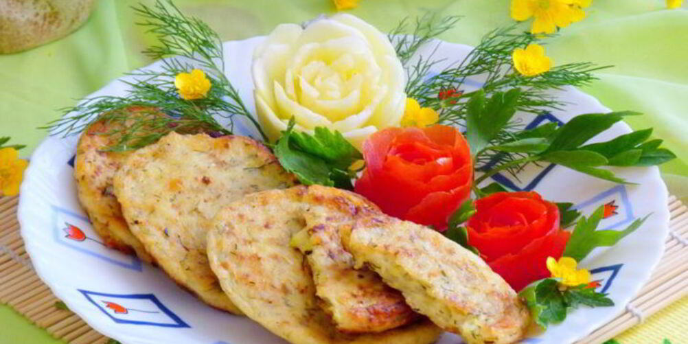 Рецепт кабачкова-сырных оладьи