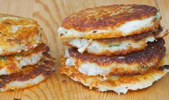 Картофельные оладушки с зеленью